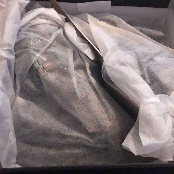 Betsey Johnson Adelyn White Plaid Heel Loafers NIB 7.5 - Picture 9 of 10